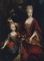 Mutter und Tochter, nach Nicolas de Largilliere